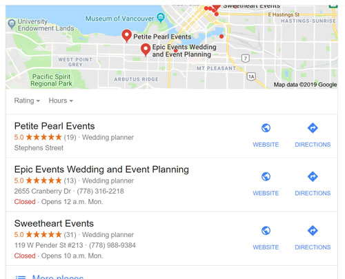 Vancouver wedding planner reviews