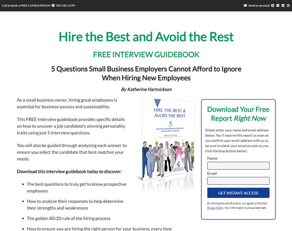 Free HR hiring interview guidebook