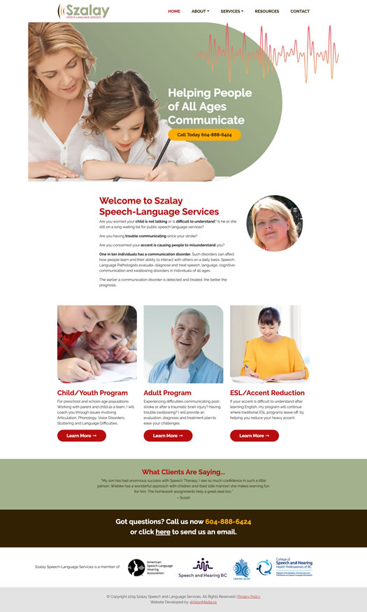 Szalay Speech and Language Services