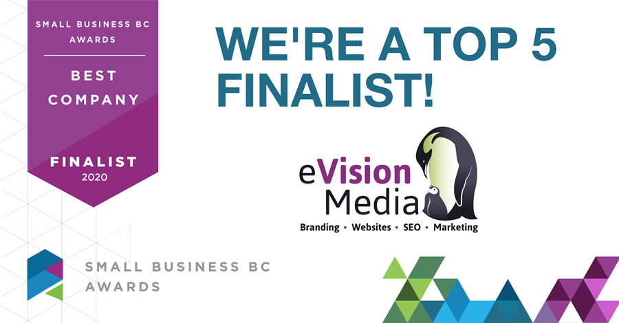 eVision Media Named a Best Company Finalist in the Small Business BC Awards 2020