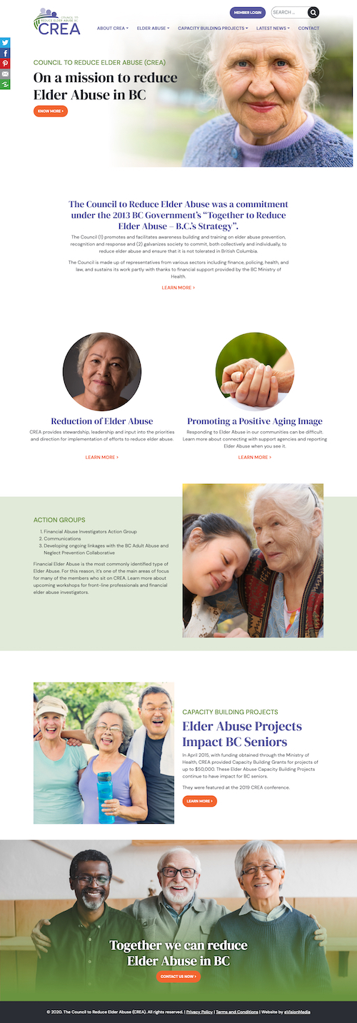 Reduce Elder Abuse BC full website