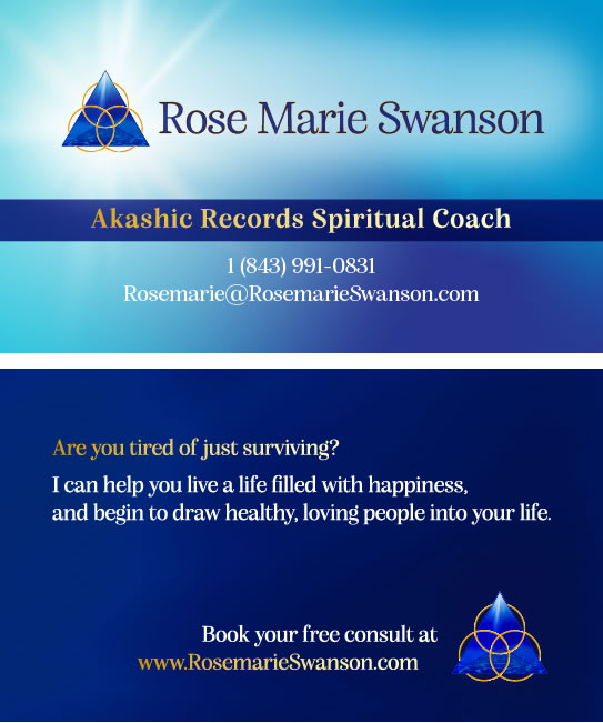 Rose Marie Swanson business card design