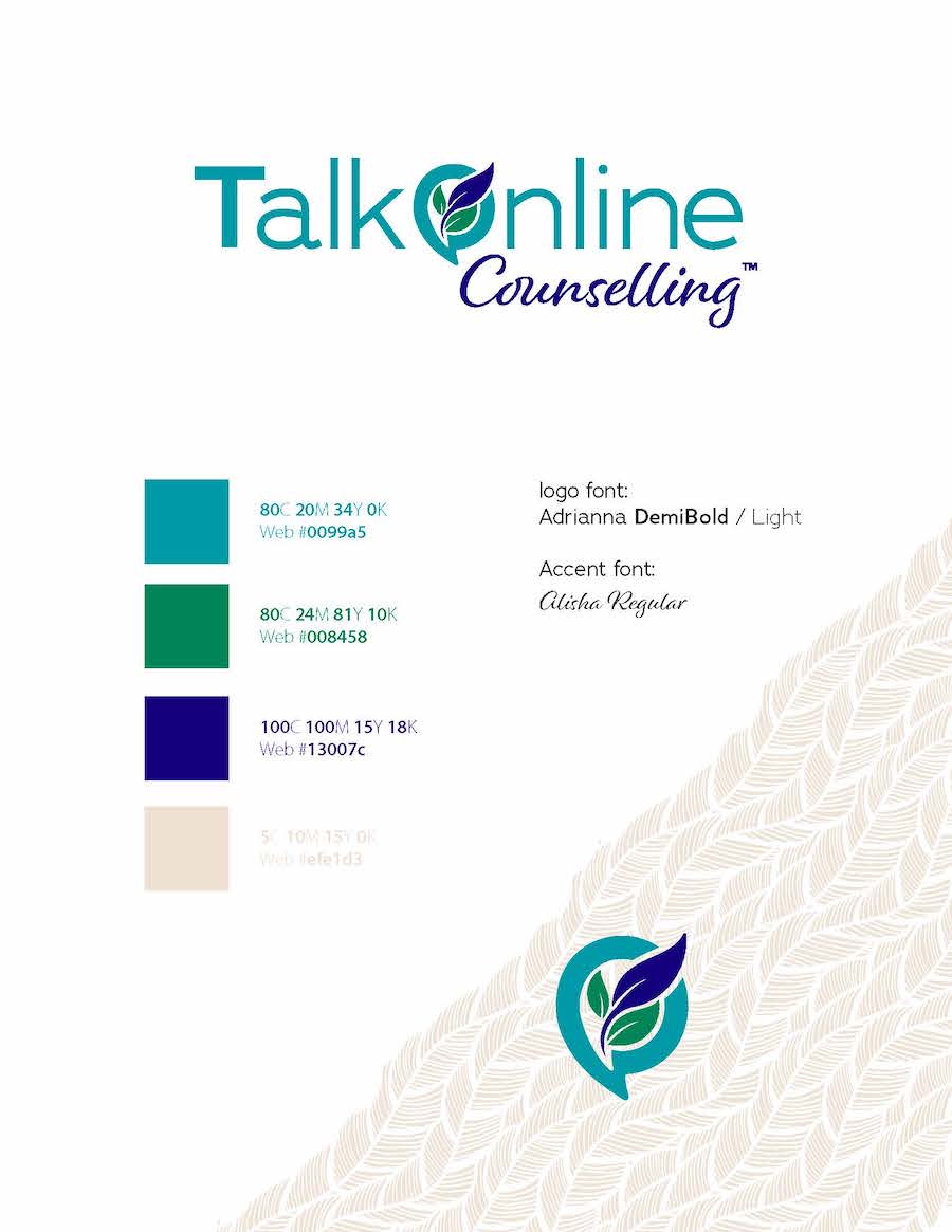 TalkOnline Counselling_logo_brand specs