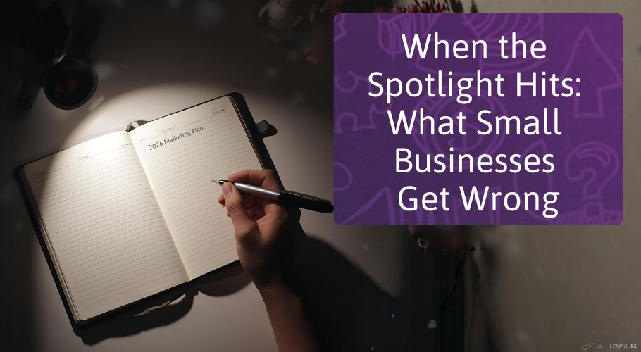 When the spotlight hits what Businesses Get Wrong About Marketing